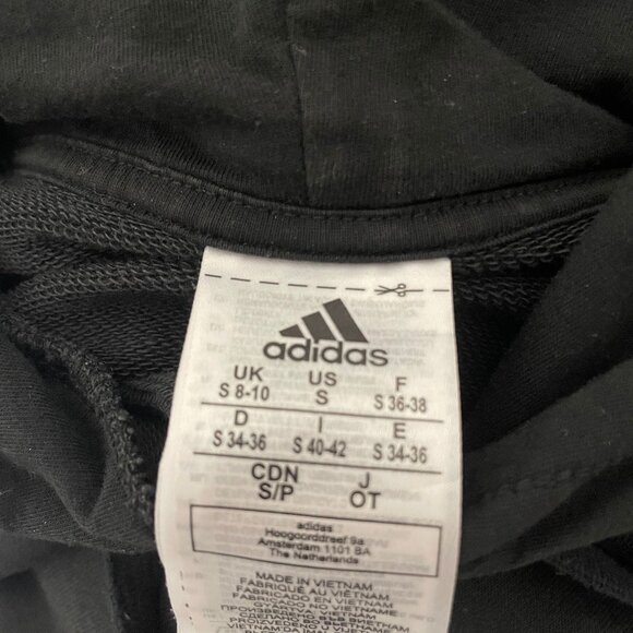 Adidas Stripe Cropped Hoodie - Picture 6 of 6